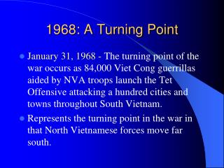 1968: A Turning Point