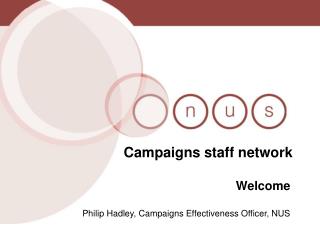 Campaigns staff network