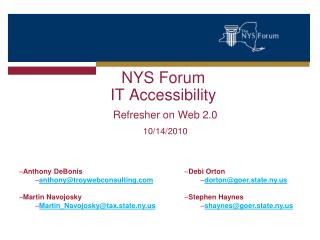 NYS Forum IT Accessibility