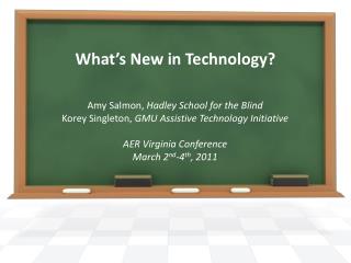 What’s New in Technology?
