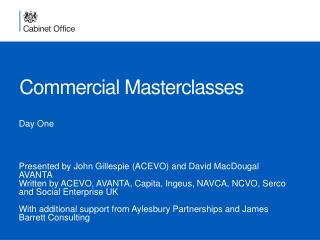 Commercial Masterclasses