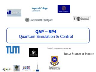 QAP – SP4 Quantum Simulation &amp; Control