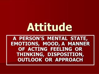 Attitude