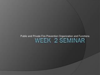 Week 2 Seminar