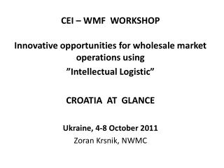 CEI – WMF WORKSHOP