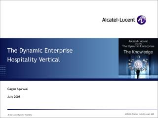 The Dynamic Enterprise Hospitality Vertical