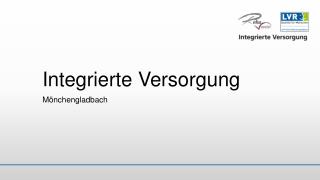 Integrierte Versorgung