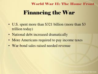 Financing the War