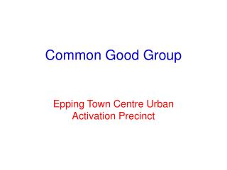 Common Good Group