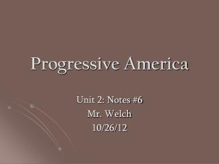 Progressive America