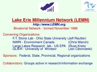 Lake Erie Millennium Network (LEMN) LEMN