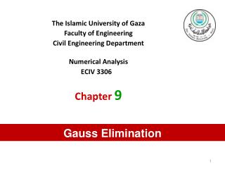 The Islamic University of Gaza Faculty of Engineering Civil Engineering Department