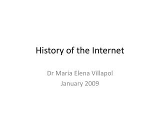 History of the Internet