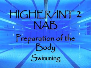HIGHER/INT 2 NAB