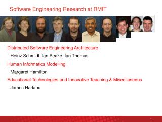 Software Engineering Research at RMIT