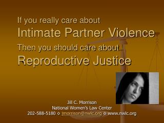 Jill C. Morrison National Women’s Law Center 202-588-5180 ◊ jmorrison@nwlc ◊ nwlc