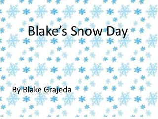Blake’s Snow Day