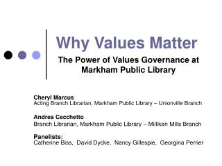 Why Values Matter