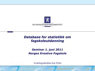 Database for statistikk om fagskoleutdanning