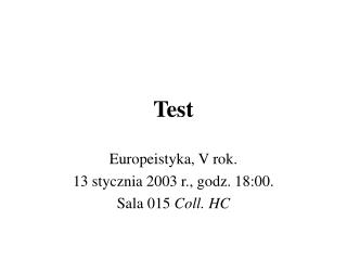 Test