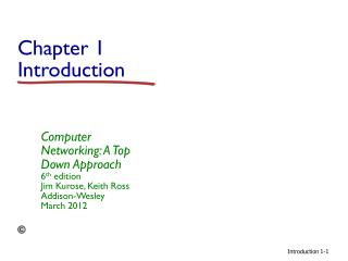 Chapter 1 Introduction