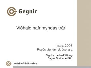 Viðhald nafnmyndaskrár