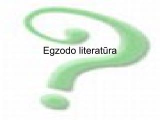 Egzodo literatūra