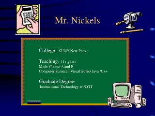Mr. Nickels