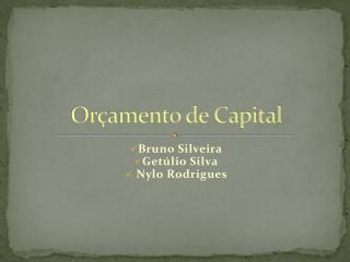 Orçamento de Capital