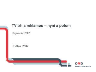 TV trh s reklamou – nyní a potom