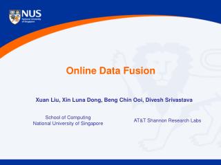 Online Data Fusion