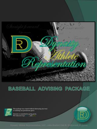 Dynasty Baseball Advising Package