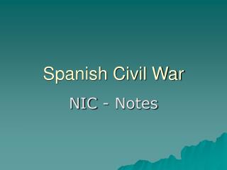 Spanish Civil War