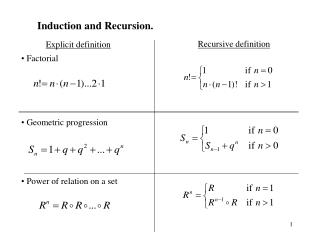 Induction and Recursion.