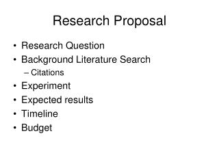 Research Proposal