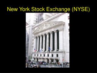 New York Stock Exchange (NYSE)