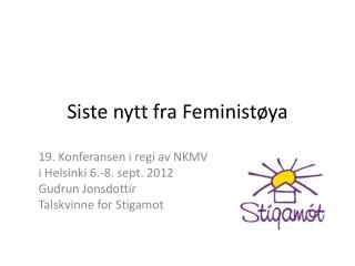 Siste nytt fra Feminist øya