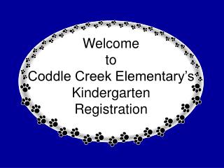 Welcome to Coddle Creek Elementary’s Kindergarten Registration