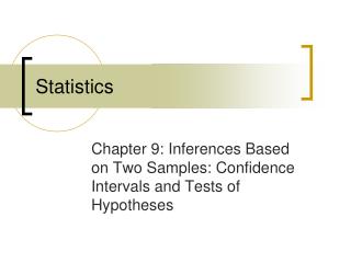 Statistics