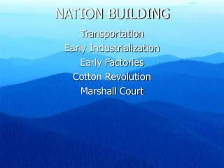 NATION BUILDING