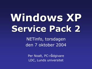 Windows XP Service Pack 2
