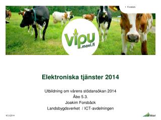 Elektroniska tjänster 2014