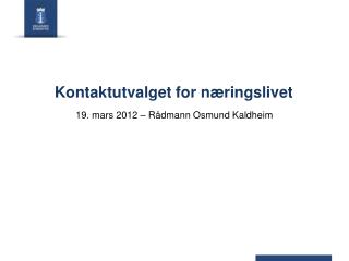 Kontaktutvalget for næringslivet