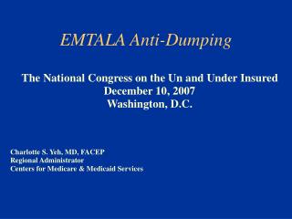 EMTALA Anti-Dumping