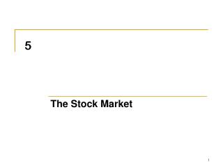 The Stock Market