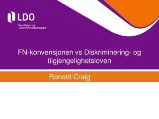 FN-konvensjonen vs Diskriminering- og tilgjengelighetsloven