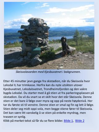 Skeisvolavarden med Kjesbuvatnet i bakgrunnen.