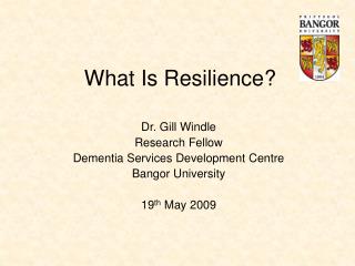 What Is Resilience?