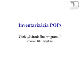 Inventarizácia POPs