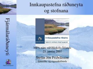 Innkaupastefna ráðuneyta og stofnana